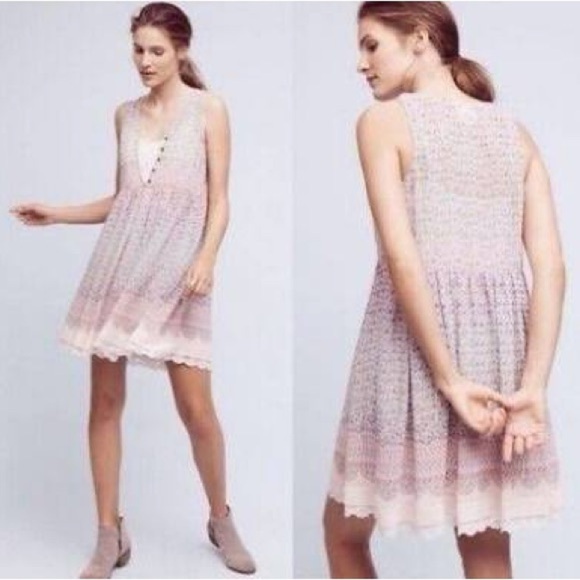 Anthropologie Maeve Violetta Sheer Floral Sleeveless Summer Dress - Picture 2 of 16